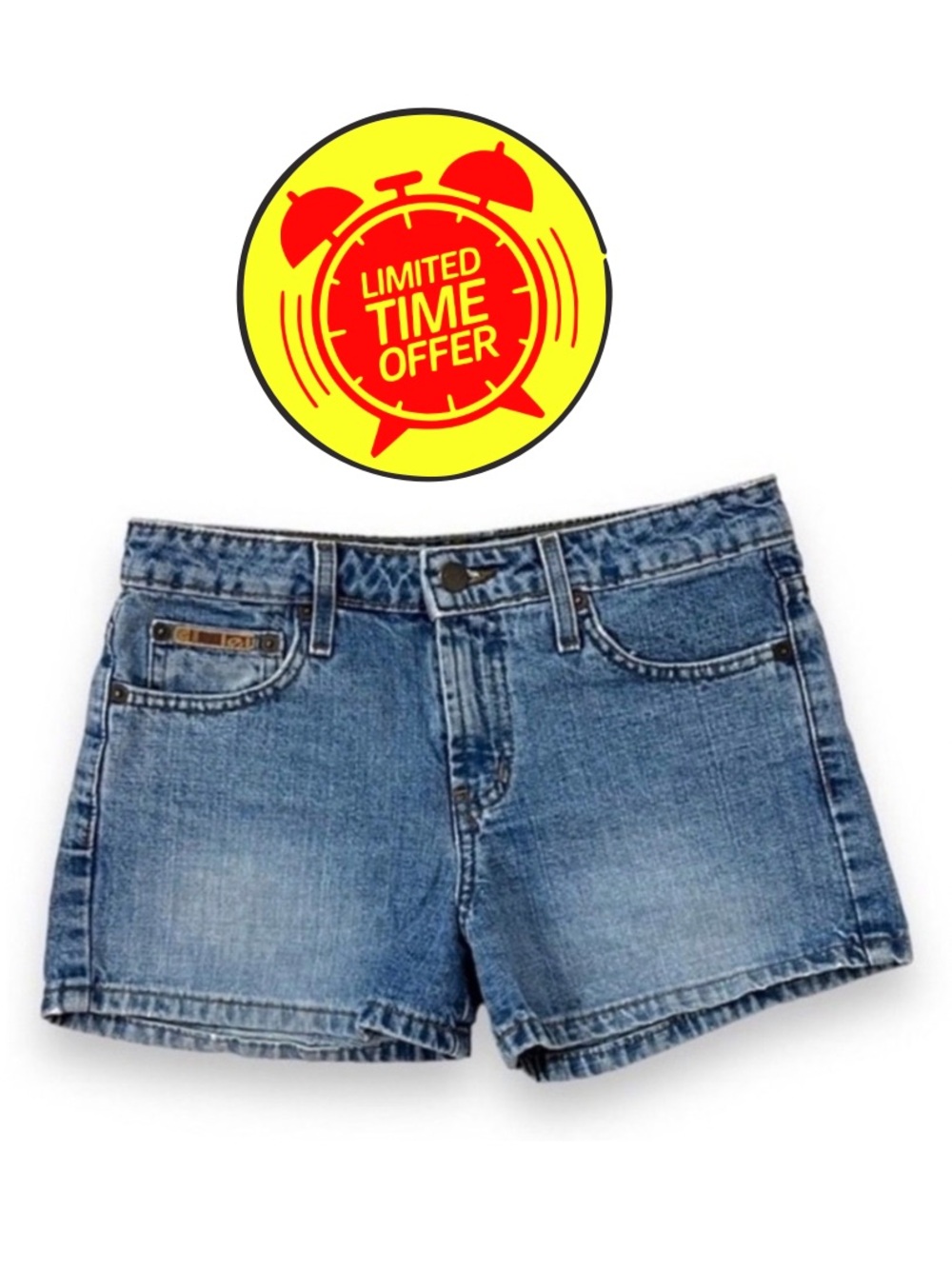 LEI Vintage eDenim 100% Cotton Denim Jean Shorts Size 1